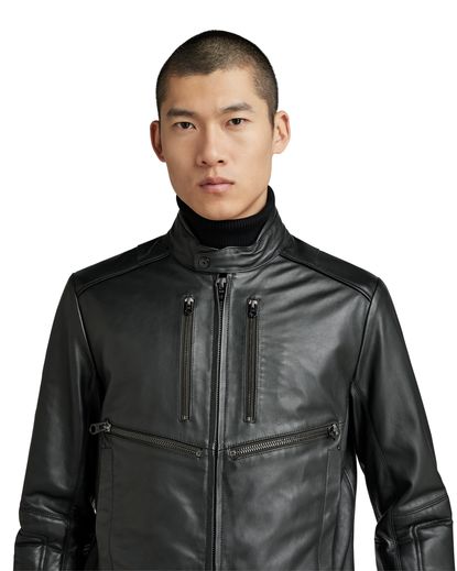 Biker Leather Jacket | ブラック | G-Star RAW® JP